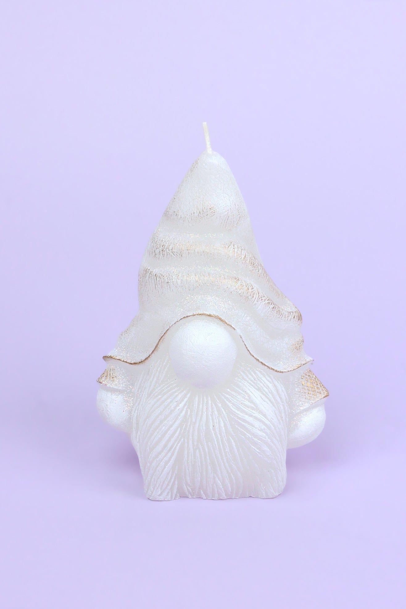 G Decor Candles & Candle Holders White Whimsical Gnome Christmas Candle