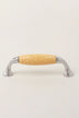 Quiet Living Crackle Ceramic Pull Handle in Soft Pastel — close-up view, G Decor