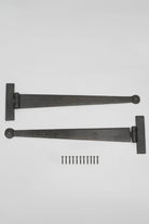 18″ Coinbase T Hinges and Suffolk Thumb Latch, Beeswax — alternate view, G Decor
