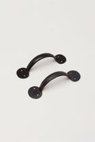 6" Coinbase Hand Forged Pull Handles in Beeswax and Black Finish - G Decor