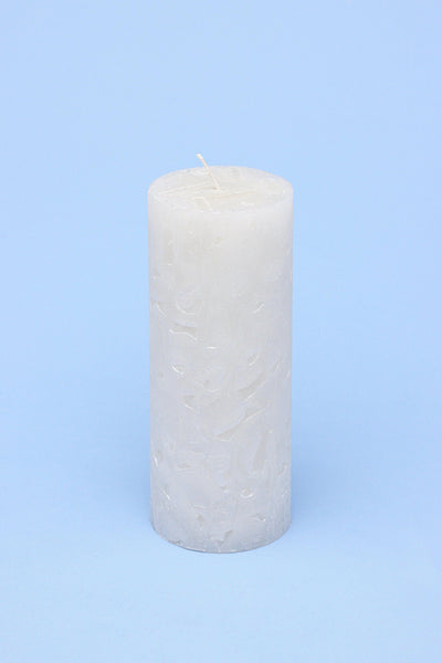G Decor Candles & Candle Holders Large Pillar Adeline White Pearl Textured Pillar Candles