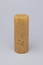 Adelle Aurelia Gold Signature Waxwork Pillar Candle in Warm Gold - G Decor