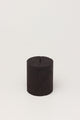 Adelle Obsidian Matte Signature Waxwork Pillar Candle in Deep Black - G Decor