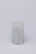 Adelle Silver Veil Signature Waxwork Pillar Candle in Frosted Grey — view 5, G Decor