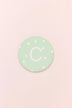 Personalised White Polka Dot Monogram Ceramic Coaster with Cork Base — view 5, G Decor