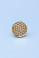 Attraente Brass Round Circular Detailed Pull Knob - G Decor