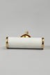 Bianca Estella Hammered Marble and Brass Cabinet Pull Knob — alternate view, G Decor
