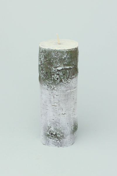 G Decor Candles Grey / Large Birch Tree Log Effect Grey 3D Owl Figure Pillar Candle