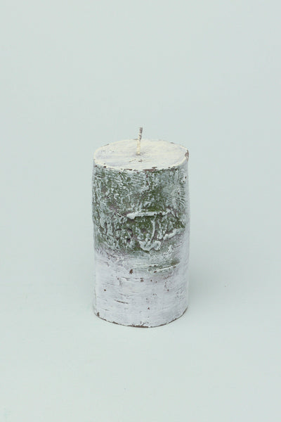 G Decor Candles Grey / Small Birch Tree Log Effect Grey 3D Owl Figure Pillar Candle