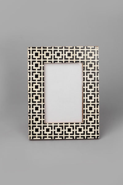 G Decor Picture frames Black / Large Black Cubic Pattern Stylish Photo Frames