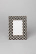 black-lace-handcrafted-photo-frame-snake-skin-picture-display-g-decor-70648 - G Decor