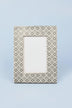 Boho Black Floral Rustic Photo Frame — view 5, G Decor