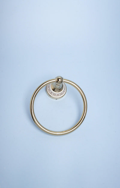 Gdecorstore Bathroom Brass / Towel Ring Holder Brass Bathroom Accessories - Towel Ring Holder, Toilet Roll Holder, Towel Robe Hook