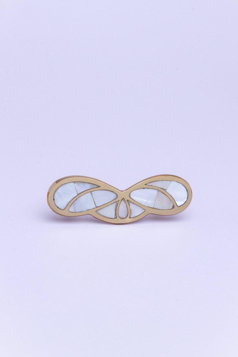 Butterfly Pearl Gold Brass Cupboard Handles - G Decor