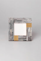 Cadre Doré Bone and Brass Photo Frame in Grey — view 5, G Decor
