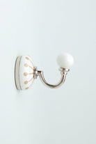 Cambridge Handcrafted Studio Wall Hook Ceramic Starburst Motif & Chrome Finish - G Decor