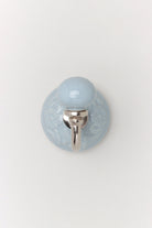 Cambridge Studio Patterned Ceramic Wall Hook with Chrome — lifestyle view, G Decor