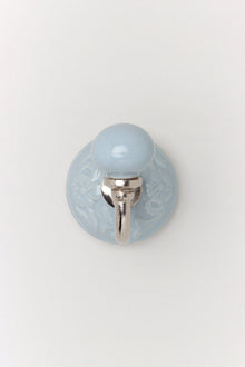 Cambridge Studio Patterned Ceramic Wall Hook with Chrome