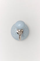 Cambridge Handcrafted Studio Wall Hook Patterned Ceramic & Chrome Finish - G Decor