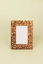 Canyon Glass Mosaic Photo Frame in Rustic Earth — view 5, G Decor