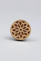Carved Wooden Charm Cabinet Pull Knob — alternate view, G Decor
