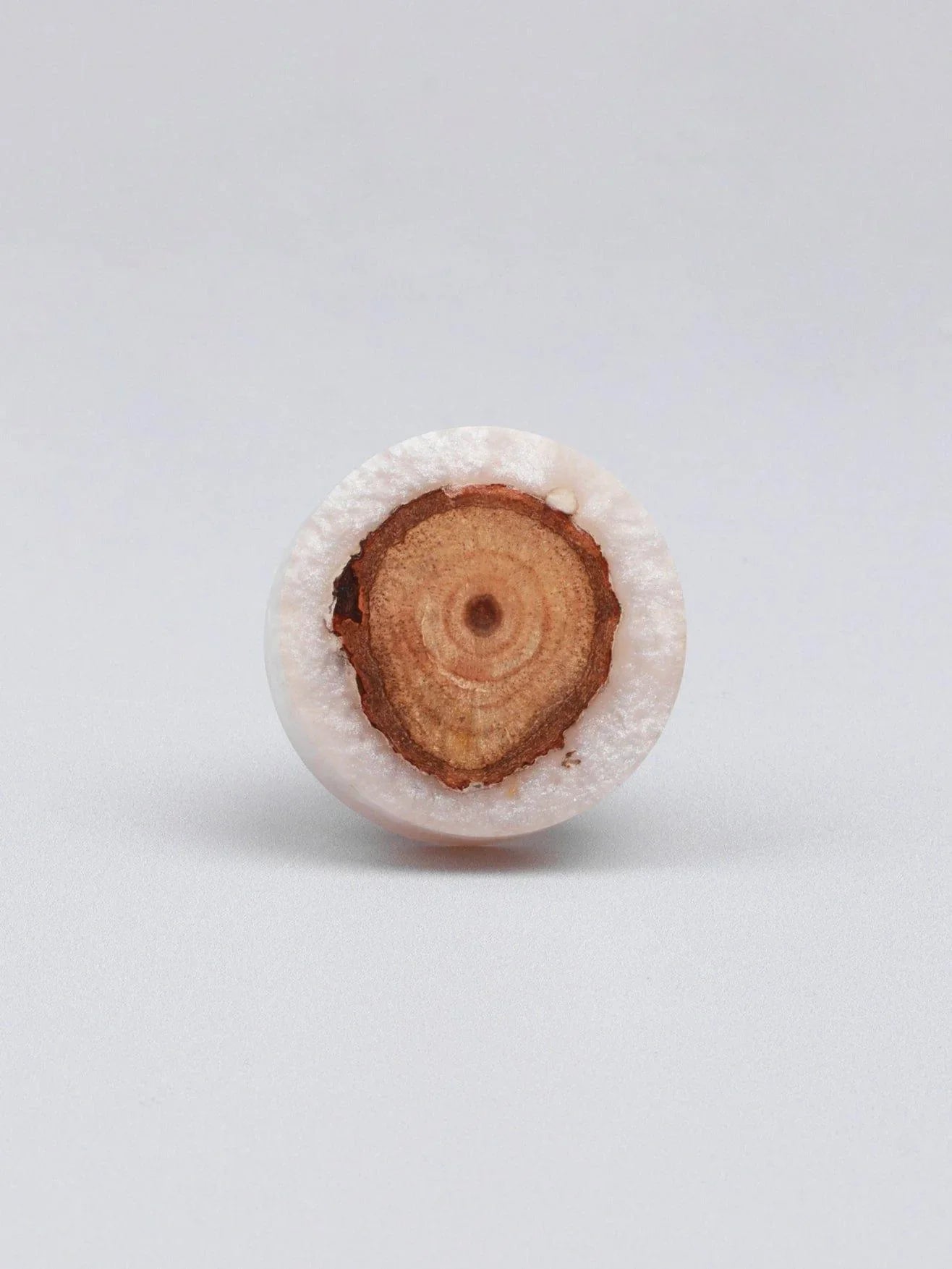 Carved Wooden Charm Cabinet Pull Knob — close-up view, G Decor