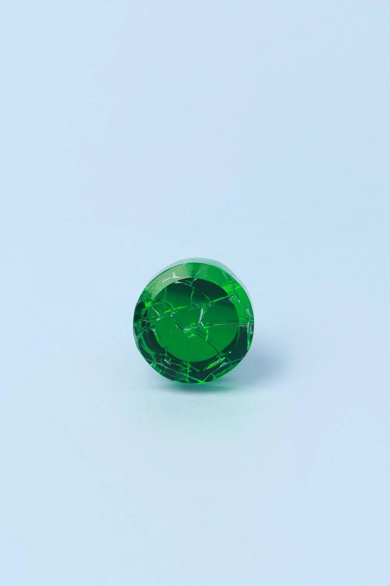Cascadia Aurora Crackle Cabinet Knob, Green and Light Blue — alternate view, G Decor