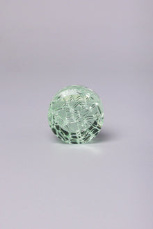 Cascadia Aurora Glass Crackle Cabinet Knob in Light
