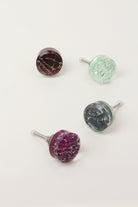 Cascadia Aurora Crystal Crackle Mirror Glass Pull Knob Shades Edition - G Decor