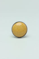 Charming Colour Crackle Ceramic Cabinet Knob with Chrome Base — alternate view, G Decor