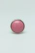 Charming Colour Crackle Ceramic Cabinet Knob with Chrome Base — close-up view, G Decor