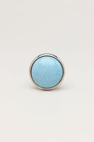 Charming Crackle Ceramic Cabinet Knob with Chrome Base — view 5, G Decor