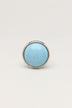 Charming Crackle Ceramic Cabinet Knob with Chrome Base — view 5, G Decor