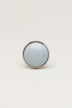 Charming Crackle Ceramic Cabinet Knob with Chrome Base — alternate view, G Decor