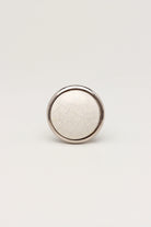 Charming Crackle Ceramic Cabinet Knob with Chrome Base — lifestyle view, G Decor