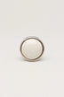 Charming Crackle Ceramic Cabinet Knob with Chrome Base — lifestyle view, G Decor