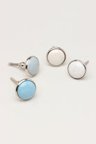 Charming Crackle Ceramic Cabinet Knob with Chrome Base — G Decor