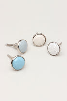 Charming Crackle Glazed Door Knobs with Chrome Base - G Decor