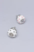 Charming Polka Heart Ceramic Cabinet Knob — G Decor