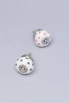 Charming Polka Heart Ceramic Door Knob - G Decor
