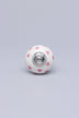 Charming Polka Heart Ceramic Cabinet Knob — close-up view, G Decor