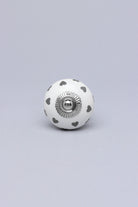 Charming Polka Heart Ceramic Cabinet Knob — alternate view, G Decor