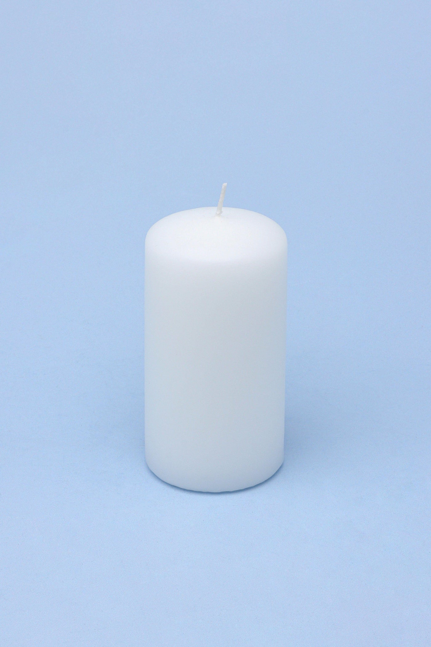 G Decor Candles White Classic Unscented White Grey Pillar Candle
