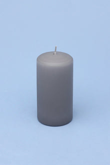 Stillness in Stone Nordic Matte Pillar Candles in Grey and White