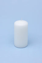 Stillness in Stone Nordic Matte Pillar Candles in Grey and White — alternate view, G Decor