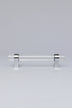 Prismé Clear Glass Cabinet Pull Handle with Chrome Mounts — lifestyle view, G Decor