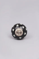 Bold Polka Hearts Ceramic Cabinet Knob — alternate view, G Decor
