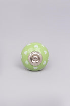 Coloured Bold Polka Hearts Ceramic Door Knobs - G Decor