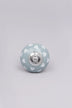 Pastel Polka Hearts Ceramic Cabinet Knob — close-up view, G Decor