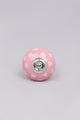 Coloured Pastel Polka Hearts Ceramic Door Knobs - G Decor